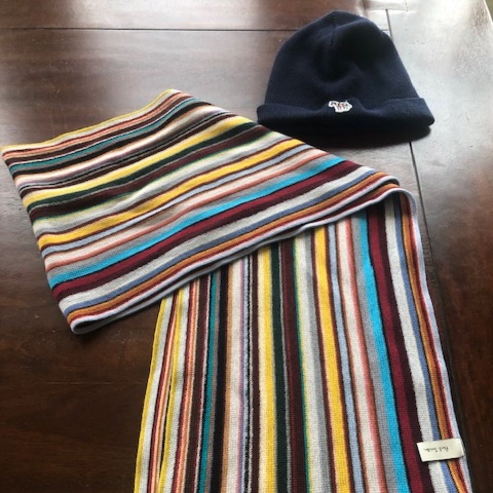 Paul Smith scarf and hat set